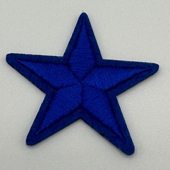 New Oli and Alex Iron-On Appliques/Patches - Blue Stars, 10 pcs - Picture 5 of 8